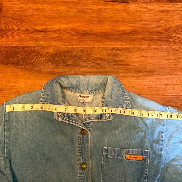 Vintage blue denim Jean jumpsuit romper 80’s 90’s Size XS or Size 2 or 4 RARE - Picture 10 of 13